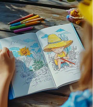 Marieke maakte een schilderij